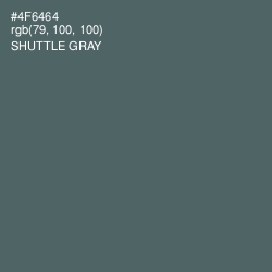#4F6464 - Shuttle Gray Color Image